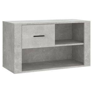vidaXL Zapatero madera contrachapada gris hormig&oacute;n 80x35x45 cm