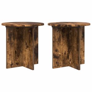vidaXL Soporte de plantas 2 uds. Roble Ahumado 40 x 40 x 40 cm