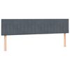 vidaXL Cama box spring con colchones terciopelo gris oscuro 180x220 cm
