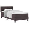 vidaXL Cama tipo Box Spring Marr&oacute;n Oscuro 190 x 90 cm Poli&eacute;ster