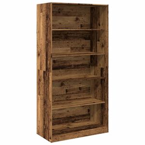 vidaXL Armario de madera ingenier&iacute;a envejecida 100x50x200 cm