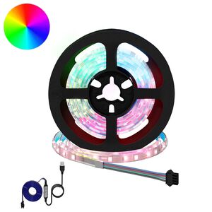 vidaXL Tira LED 2 uds. Negro y Transparente Cobre y pl&aacute;stico