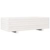 vidaXL Jardinera de madera maciza de pino blanco 90x40x26,5 cm