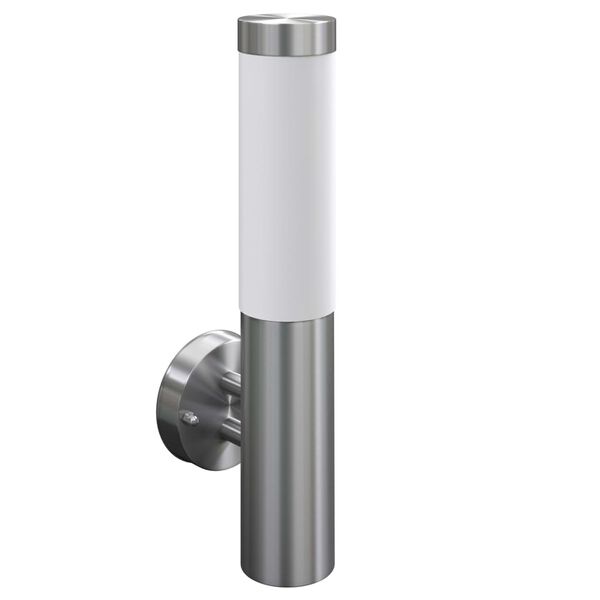 2 Apliques de exterior, l&aacute;mparas de pared, acero inoxidable