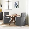 vidaXL Sillas de comedor 2 pcs Gris oscuro 57 x 67 x 98 cm tela