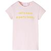 vidaXL Camiseta infantil rosa suave 140
