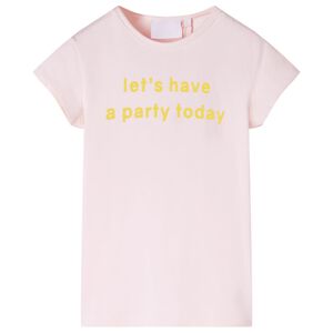 vidaXL Camiseta infantil rosa suave 140