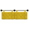 vidaXL Cabecera Colgante Amarillo 150 x 55 x 5 cm Terciopelo