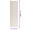 vidaXL Alfombra ZIZUR apariencia yute interior exterior crema 80x250cm