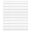 vidaXL Estor cebra blanco 120x150 cm tejido ancho 115,9 cm poliéster