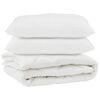 vidaXL Edred&oacute;n con almohada 3 uds. Microfibra