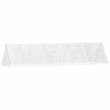 vidaXL Jaula para conejos Plateado 430 x 100 x 85 cm Acero Galvanizado