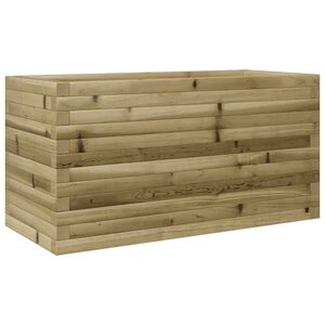 vidaXL Jardinera madera de pino impregnada 90x40x45,5 cm