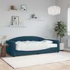 vidaXL Sof&aacute; cama con colch&oacute;n terciopelo azul 90x200 cm
