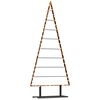 vidaXL &Aacute;rbol de Navidad de metal con soporte Negro 180 cm Acero