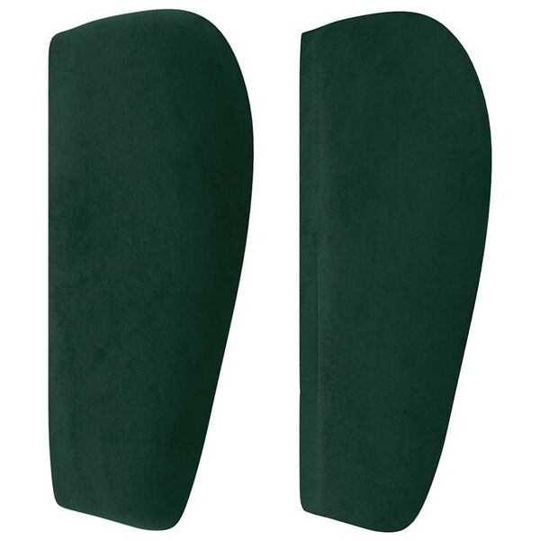 vidaXL Cabecero de terciopelo verde oscuro 103x23x78/88 cm