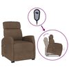 vidaXL Sill&oacute;n elevable tela marr&oacute;n