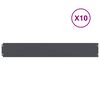 vidaXL Bordes c&eacute;sped 10 uds antracita 15x103 cm acero laminado fr&iacute;o