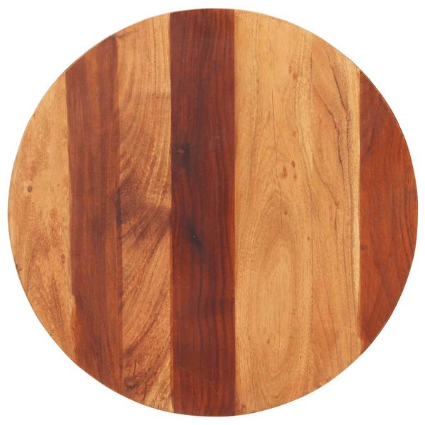 vidaXL Tablero de mesa redonda madera maciza de acacia 25-27 mm 60 cm