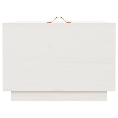 vidaXL Cajas de almacenaje con tapa 3 pzas madera maciza pino blanca