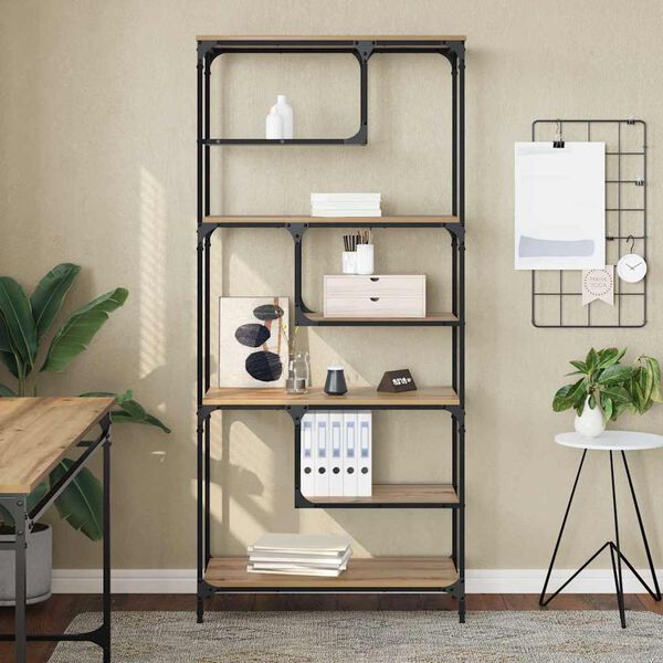 vidaXL Estanter&iacute;a Roble artisan 81 x 36 x 176 cm Madera contrachapada