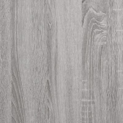 vidaXL Banco zapatero madera de ingeniería gris Sonoma 102x32x50 cm