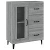 vidaXL Aparador de madera de ingenier&iacute;a gris Sonoma 69,5x34x90 cm
