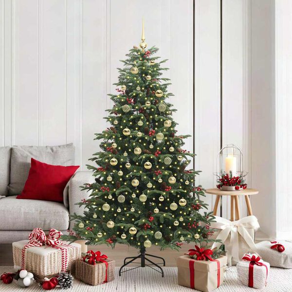 vidaXL &Aacute;rbol de Navidad artificial Verde 180 cm PVC, Metal y Pl&aacute;stico