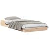 vidaXL Estructura de cama Natural 100 x 200 cm Madera de pino macizo