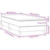 vidaXL Cama box spring con colch&oacute;n terciopelo rosa 80x210 cm