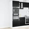 vidaXL Mueble de Cocina Roble Negro 60 x 57 x 207 cm