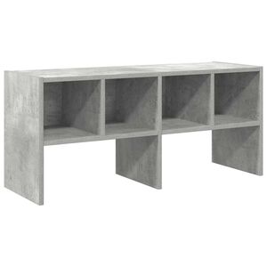 vidaXL Zapatero apilable gris hormig&oacute;n 89,5x30x40 cm