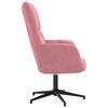 vidaXL Sill&oacute;n de relax de terciopelo rosa