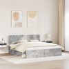 vidaXL Estructura de cama Concreto 180 x 200 cm Madera de pino macizo