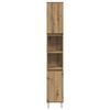 vidaXL Armario de baño madera contrachapada roble artisan 30x30x190 cm