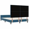 vidaXL Cama tipo Box Spring Azul Oscuro 140 x 200 cm Terciopelo