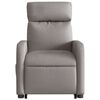 vidaXL Sillón reclinable elevable tela gris taupe