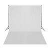 vidaXL Kit de estudio fotogr&aacute;fico con luces, fondo y reflector