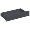 vidaXL Estructura de cama con 4 cajones pino gris oscuro 200x200 cm