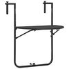 vidaXL Mesa balc&oacute;n colgante pl&aacute;stico aspecto rat&aacute;n marr&oacute;n 60x64x83,5cm