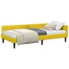 vidaXL Estructura de cama en esquina Amarillo 90 cm x 200 cm