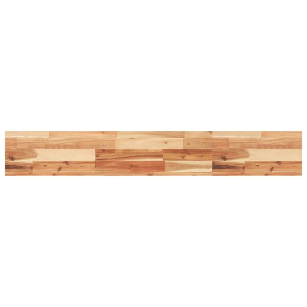 vidaXL Estante flotante madera acacia maciza acabado aceite 120x20x4cm