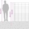 vidaXL Valla con Poste Plateado 1,6 x 25 m Acero