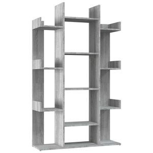 vidaXL Estanter&iacute;a madera contrachapada gris Sonoma 86x25,5x140 cm