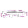 vidaXL Estructura de cama sin colch&oacute;n madera marr&oacute;n roble 160x200 cm