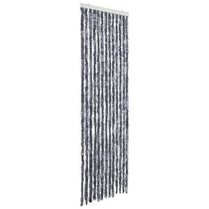 vidaXL Cortina mosquitera de chenilla plateada 56x185 cm