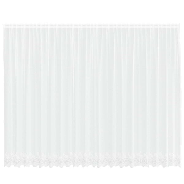 vidaXL Cortina de Encaje con cortinas Floral 245 x 500 cm Poli&eacute;ster