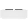 vidaXL Mesa de centro con LED Infinity blanca 116x69x40 cm