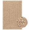 vidaXL Alfombra ZIZUR apariencia de yute interior y exterior 200x290cm