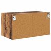 vidaXL Armarios de pared 2 pcs Madera Vieja 68 x 37 x 35 cm